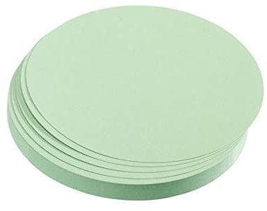 magnetoplan Moderationskarten, rund | ø100 mm | 500 Stück | Kommunikationskarten in grün | Für Meetings und Präsentationen | FSC-zertifiziert und kunststofffrei verpackt