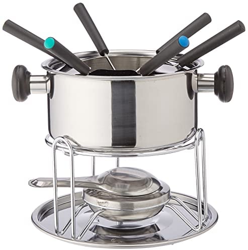 Beka 20482000 Cortina Service à Fondue 11 Pièces en acier inoxydable, Argenté
