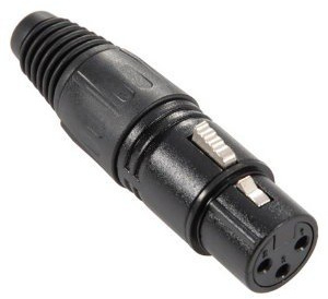 Adam Hall K3C XF3 BLK - XLR Stecker female schwarz