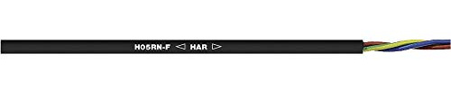Anschlusskabel H05RN-F LAPP H05RN-F 3G0,75 1600252-50 3 G 0,75 mm² schwarz 50 m