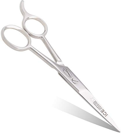 Hairdressing Scissor & Barber Scissor 5.5 - Anti-Rust - Tempered Ice Stainless Steel, Durable - Ergonomic Design for Hair Cutting, Thinning, Grooming - Ideal for Men/Women - Silver Finish