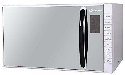 Electroline ME238AKW Piano di lavoro Microonde combinato 23L 800W Specchio, Bianco forno a microonde