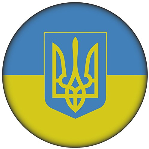 FanShirts4u Button/Badge/Pin - I Love UKRAINE Fahne Flagge UKAJINA (Ukraine/Flagge-Wappen)