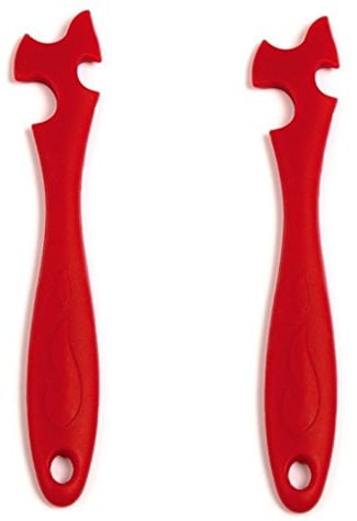 Norpro 1229 Silicone Oven Rack Push/Pull, Red (2)