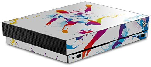 Skin kompatibel mit Microsoft Xbox One X Folie Sticker Sport Muster Fußball