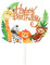 YeahiBaby Carino Zoo Kuchen-Torten, Acryl, Picks, für Baby Shower Compleanno Feste Tortendekoration (farbig)