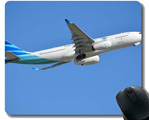 Gaming Mouse Pad, Airbus A330 Passagierflugzeug Airbus Mouse Mat, rutschfeste Gummibasis Mousepad
