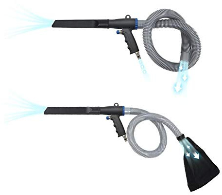aspirapolvere aria compressa adatto per Vacuum Cleaner Gun Set, 2-in-1 Plastic Air Vacuum Blow Gun Pneumatic Cleaner 6kPa Suction Kit