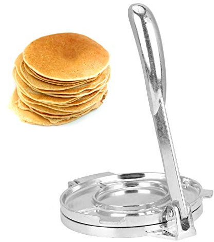 Prensa para Tortillas, Prensa para Tortillas Plegable de Aleación de Aluminio Prensa para Harina Máquina para Hacer Tortillas sin Adherir Máquina para Hacer Pizzas para Cocina 22 * 16CM