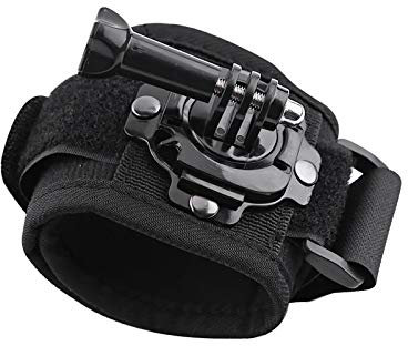 Support de dragonne, Support de Rotation de la Main, Sangle de Rotation de 360 degrés Support de Main de Poignet Fixe omnidirectionnel Rotatif pour Go Pro Hero 1 Go Pro Hero 2