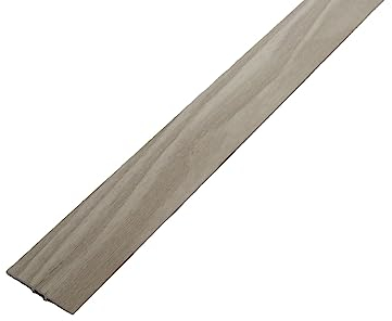 Dalsys Übergangsprofil flach 90cm x 35mm zum Schrauben inkl. Befestigungsmaterial, aus eloxiertem Aluminium, Land-Eiche