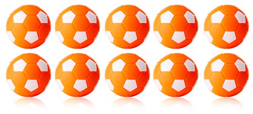Robertson Kickerball Winspeed 35 mm 10er Set orange-weiß, farbecht, Abriebfest und langlebig, für Tischfußball und Tischkicker