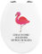 Mr. & Mrs. Panda Motiv WC Sitz Flamingo Classic - Geschenk, WC-Sitz, einzigartig, Freundinnen, Außenseiter, Klodeckel, Toilettendeckel, Geschwister,