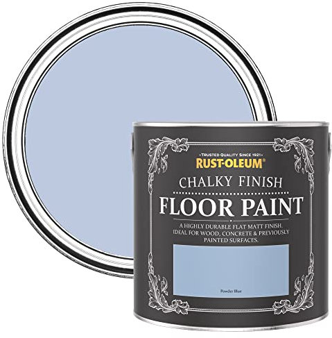 Rust-Oleum Blue Scratch-Resistant Floor Paint in Matt Finish - Powder Blue 2.5L