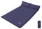 Ubon Doppelte Self Inflating Isomatte Aufblasbare Matratze mit Kissen Komfortables Luft-Schlafkissen für 2 Personen 3,6cm Schwammfüllung Ergonomisches Kissen Tragbares und leichtes Luftmatratzen Navy