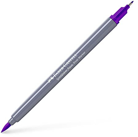 Faber-Castell Creative Studio Goldfaber Aqua Dual Marker, Purple Violet, Single Marker, für Kunst, Handwerk, Zeichnen, Skizzieren, Zuhause, Schule, Universität, Ausmalen