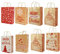 HBell 16pcs Christmas Bags 8 Cute Patterns Large Xmas Paper Bags Xmas Goody Bags with Handle Elk Snowflake Santa Design Christmas Karft Gift Bag for Xmas Gift Wrapping Xmas Party Supplies