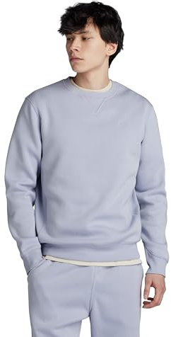 G-Star RAW Herren Premium Core Sweatshirt, Grau (Icelandic Blue D16917-C235-G081), M