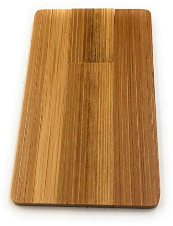 Onwomania Holz Karte Echtes Holz Geldkartenformat Funny USB Stick 64 GB USB 2.0 Speicherstick USB-Datenträger