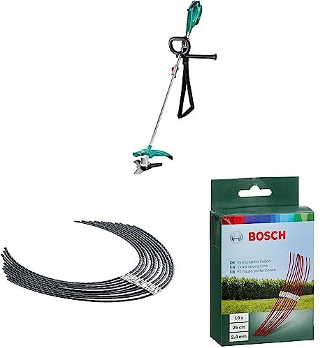 Bosch Brush Cutter AFS 23-37 (950 W, cutting diameter blade: 23 cm, cutting diameter line: 37 cm, in carton packaging) & Bosch Extra Strong Cutting Thread 26cm (10 pack)