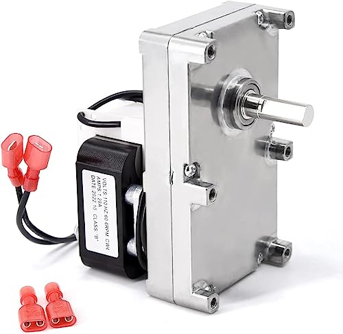Criditpid Ersatz 3-20-60906 Auger Feeder Getriebemotor für Harman P43, Accentra 52i, P35i, P68, P61, P38 Pelletöfen, 4 U/min im Uhrzeigersinn Schneckenmotor für Harman.