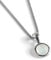 HENRYKA 925 Sterling Silver & Moonstone Round Charm Necklace | Minimal Pendant | Bridesmaid Jewellery | Hypoallergenic Women's Jewellery with Gift Box