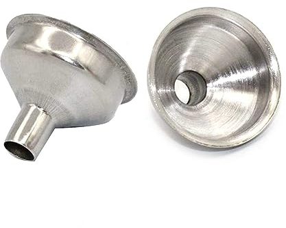 Small and Stainless Steel Funnel Suitable for Kinds of Hip Flasks Wine Pot Filler 9Mm 2Pcs Dependable Performance Durable For All Hip Flasks Flask
