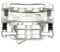 Tpuk Front Right Brake Caliper And Bracket Driver Side O/S For Transit Mk7 1521149 1521149
