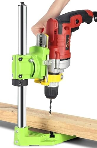 ZAXER Tischbohrmaschine 49cm - Bohrmaschinenständer Mit Schraubstock Profi 90° - Drehbare Bohrständer Bohrständer Standbohrmaschine Säulenbohrmaschine - Verstellbar Stabil Passend Für Viele Modelle