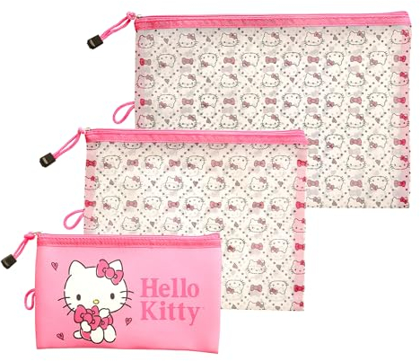 Hello Kitty Kunstleder-Quilt-Muster, 3-teiliges Reisetaschen-Set, VA702851L.NJ