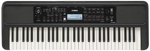 Yamaha PSR-E383 61 Touch Sensitive Keys Portable Keyboard for Beginners with Music Rest, Power Adapter