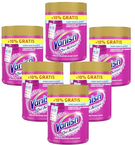 Vanish Oxi Action Fleckenentferner Pink Pulver 6 x 605g