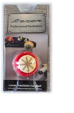 Lexor Trainingskugel Pool mit Instruktionen 57.2mm - Offizieller Billard Trainingsball mit Anleitung 57,2mm
