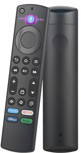 Ersatz Voice Fernbedienung für Fires Smart TVs (Insignia, Toshiba, Pioneer, Omni), Kompatibel mit Smart TV Stick Versionen(4K, 2nd Gen, 3rd Gen, und Lite), für Smart TV Cube Sprachfernbedienung SKU-8