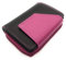 echt Leder Damen Geldbörse Portemonnaie Geldbeutel viele Fächer, RFID Schutz, Bicolor (schwarz pink)