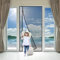 Porta con zanzariera personalizzata, 140x180cm Nero Pannello magnetico per porta anti zanzara anti-insetti senza foratura per corridoi, porte e patio
