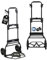 PROREGAL klappbare Aluminium Sackkarre Elephant | Traglast 150kg | 6 kg leicht | große Schaufel, Leichtlauf-Vollgummiräder | ergonomische, höhenverstellbare Griffe | Schwarz | Transportkarre
