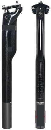 HYUIAEOC Sattelstütze Carbon Sattelstütze Fahrrad Sitzrohr Licht Sattelstütze Rennrad Mountainbike Teil(400mm-27.2mm-Glossy)