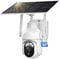 Geekee 4G LTE Überwachungskamera Aussen mit SIM Karte, 355°/95° Schwenkbar PTZ Kabellos Solar Kamera Ohne WLAN Outdoor mit 2K Farbe Nachtsicht aussenkamera PIR Erkennung 2-Wege-Audio IP65 Wasserdicht