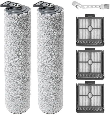 KiimSin Accessori per Dreame H11 / H11 MAX / H12 Core Parti di ricambio aspirapolvere umido e secco, 2 spazzole rullo + 3 Filtro