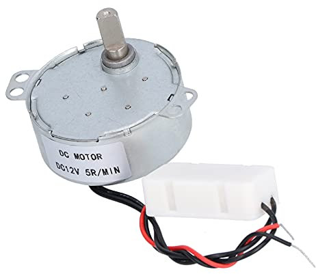4W, 5 Giri/min, Motore di Direzione CW/CCW DC 12V Singola Piatta per Riscaldatori a Basso Rumore, Elettrodomestici, Ventilatori Elettrici, Massaggiatori