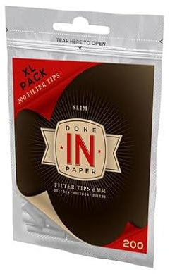 IN Filtri Slim per Fumo - Diametro 6 mm - 5000 Unità - Filtri per Sigaretta per Liar Tabacco - Filtri Anticatrame Monouso - Borsa Economica - Ideale per Cartine e Rolling