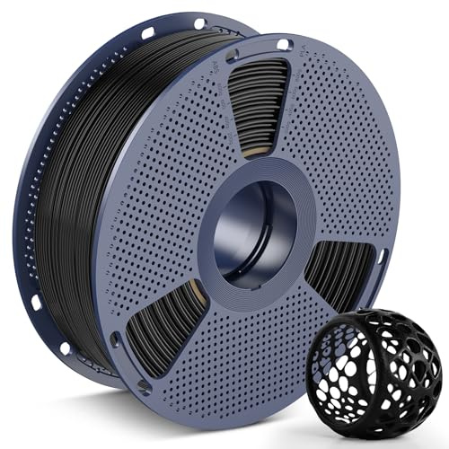 SUNLU Filament TPU 90A 1.75mm Schwarz, Hochelastisches 3D Drucker Filament | Flexibeler 90A TPU 1KG Spule (2,2 lbs) für Meisten 3D Drucker, Maßgenauigkeit +/-0,02mm, Schwarz 1000g