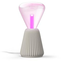 Philips Hue Lightguide 3D-gedruckte Tischlampe (Sandfarben) | Inkl. Hue Lightguide Triangle Lampe - E27 - Weiß/Farbe - Hue White and Color Ambiance