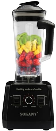 Stand Mixer & Smoothie Maker - 700ml Becher - Einstellbare Geschwindigkeit 9 Gänge - 5000W,Zerkleinert Eis & Gefrorenes Obst für Familien, Restaurants, Milch-Tee-Läden, Cafés, etc.