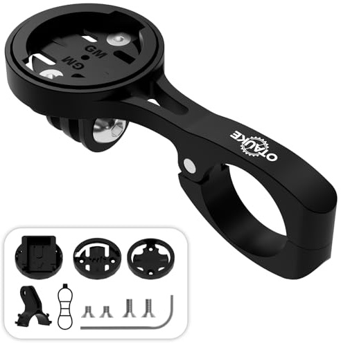 Otauke Aero Bar Fahrradhalterung – Fahrrad-GPS-Computer-Halterung für Garmin Edge, Out-Front-Fahrradhalterung, kompatibel mit Wahoo, Bryton, Cateye, GoPro Action-Kamera, passend für 22,2 mm, 22,4 mm