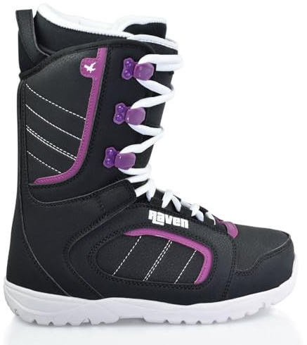 Botas Diva RAVEN Snowboard 38 Niño Negro/Púrpura Unisex