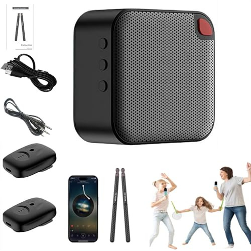 Ensemble de batterie électronique virtuel, baguettes Aeroban, baguettes d'air, batterie Aeroban, batterie électronique virtuelle, portable, expérience de jeu très sensible et réaliste (version