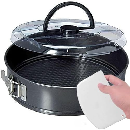 Coock – Premium Springform-Set mit Deckel – 24 cm Backform/Kuchenform mit Antihaftbeschichtung und tropffreiem Rand – Kuchenform inkl. Teigschaber und EBook mit Geheimrezepten – Hohe Qualität