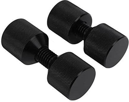 Set 2 Pz Pin di Allineamento a Due Fori 1 - 1 / 8in, Pin Flangia Filettati in Alluminio Nero Anodizzato - Alta Precisione e Durabilità, Ideale per Flange ASME 150LB 1 / 2in - 14i